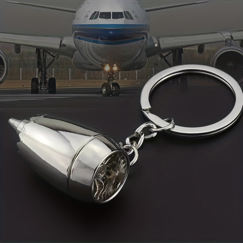 Airplane Engine Keychain Pendant for Men Boyfriend