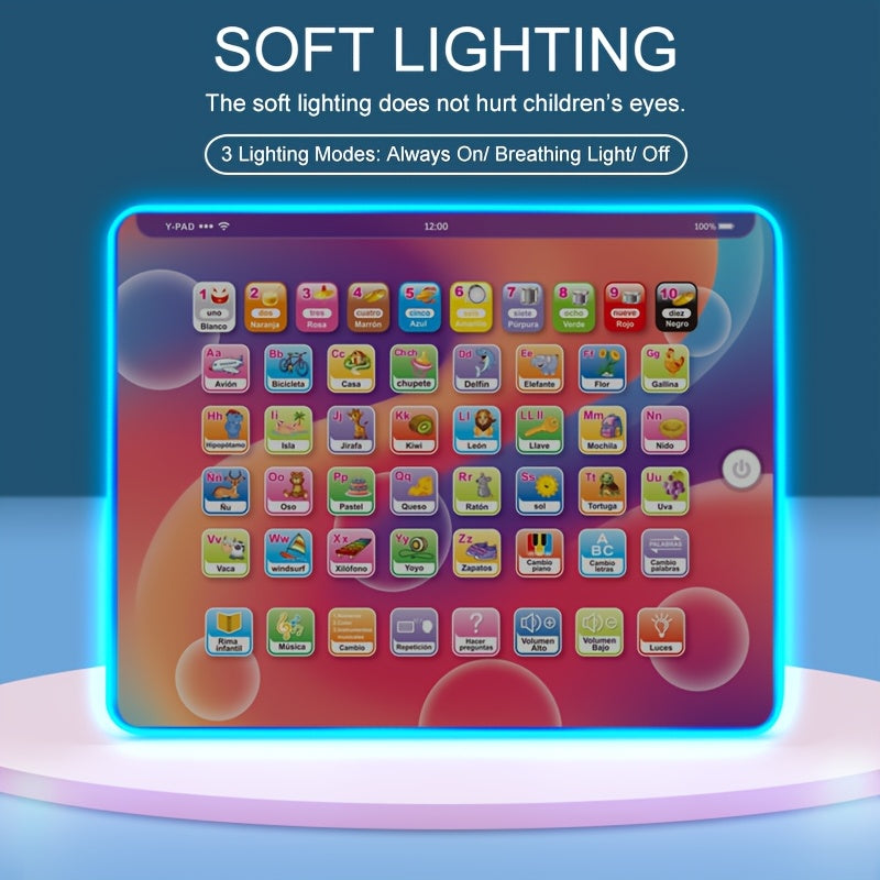 Ultra Thin Spanish Touch Screen Reading Machine Educational Toy