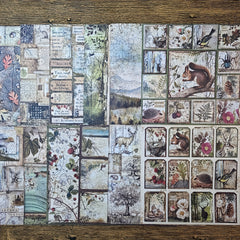 Vintage Forest Animal Paper for Bullet Journal Scrapbook DIY