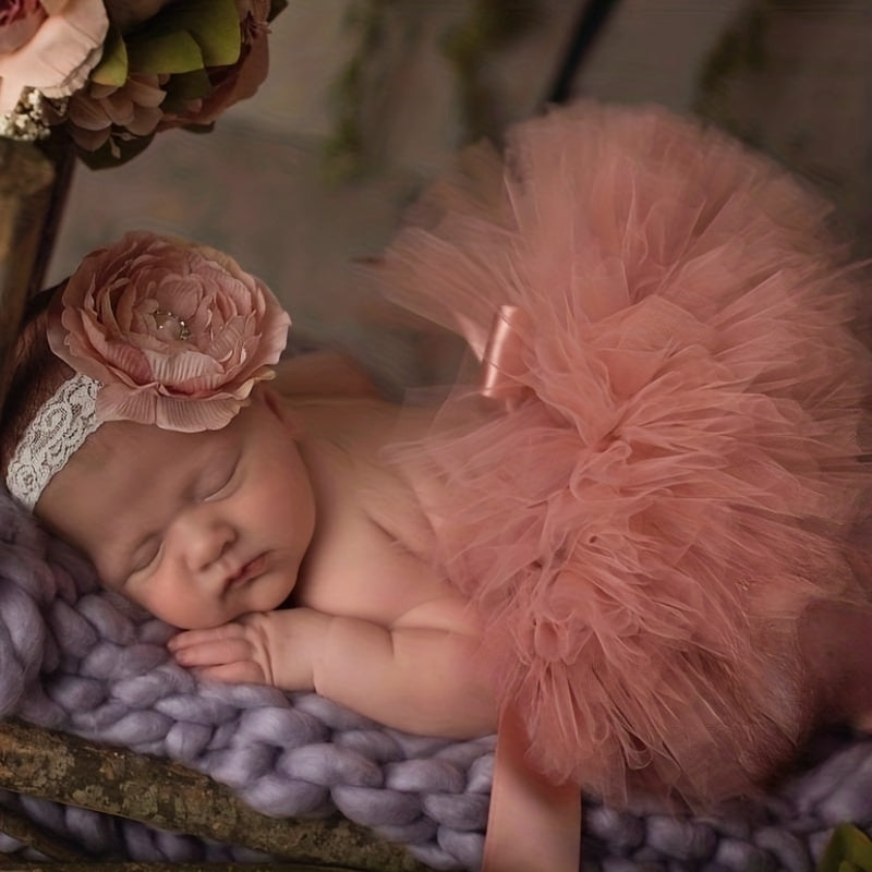 Baby Pink Tutu Set Newborn Tutu Set Pink Tutu And Headband Set