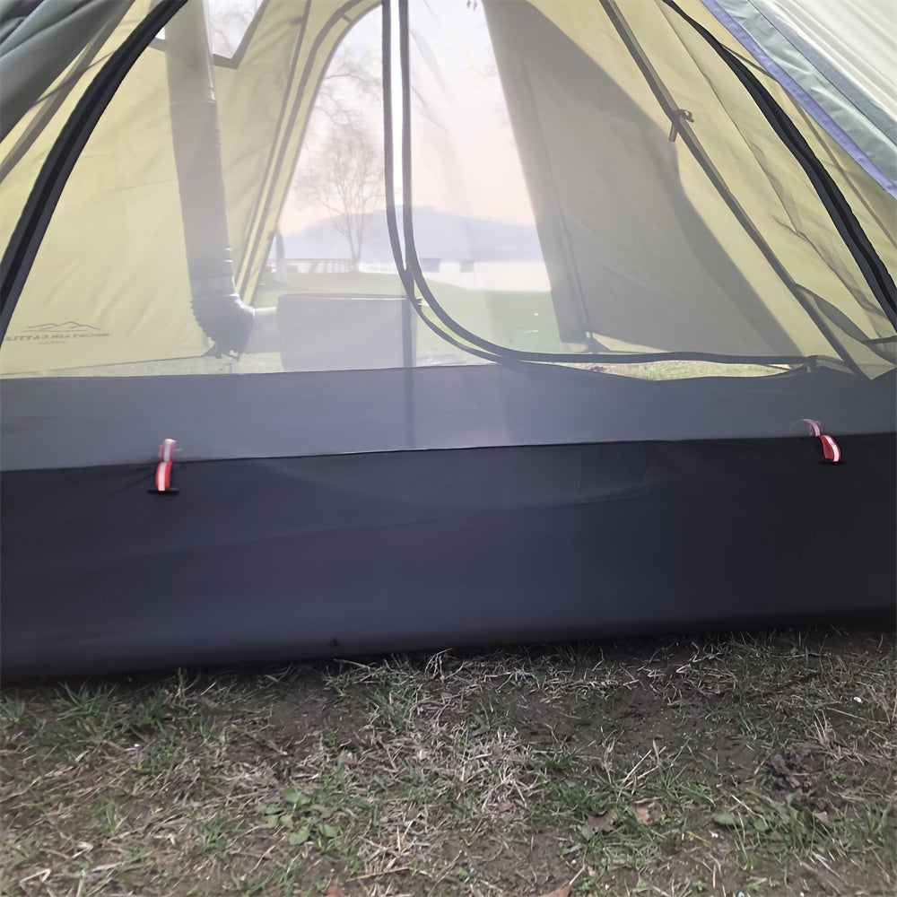 4 Corner Inner Tent Camping Pyramid Tent w/ Mosquito Net