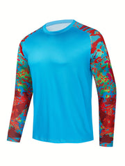 Men's Graphic Print UPF 50 Sun Protection Jacket