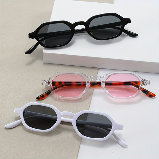 Y2K Geometric Sunglasses HipHop Anti Glare UV400