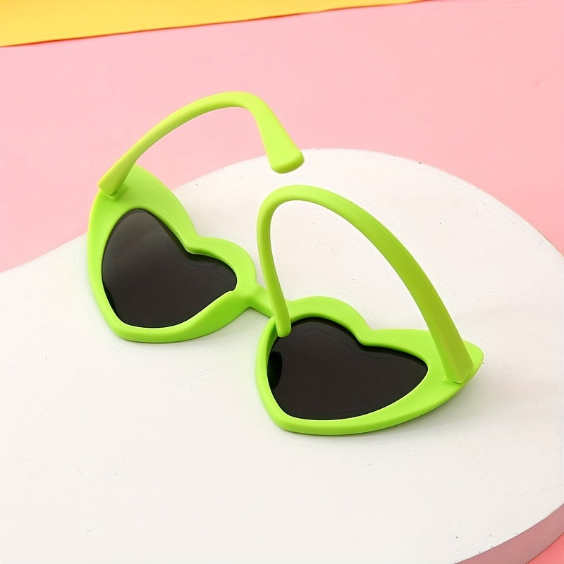 Kids Heart Frame Sunscreen Sunglasses for Holiday Party