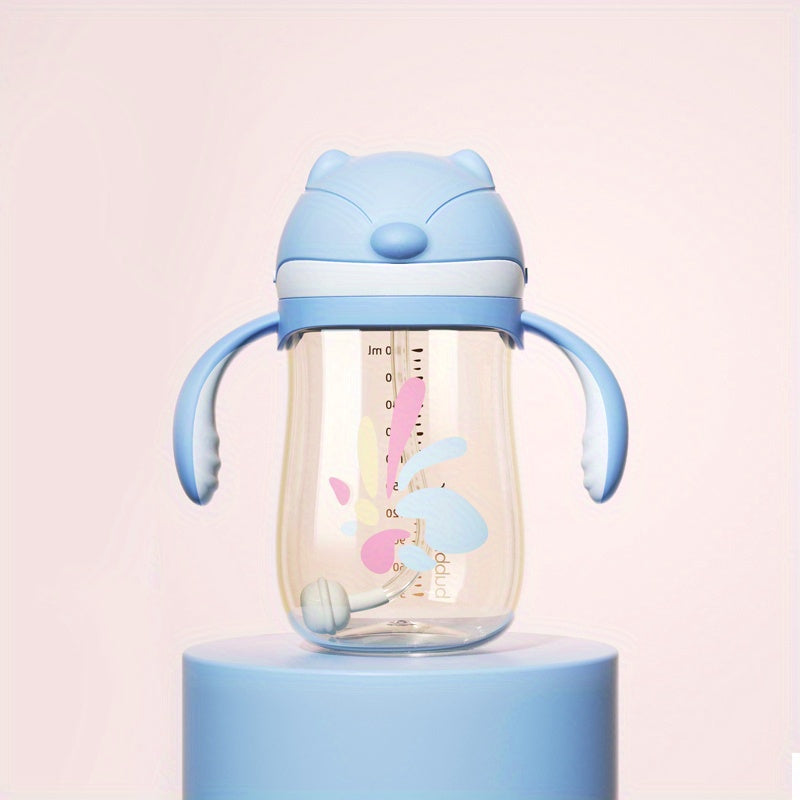 Kids Learning Cup with Straw Anti-fall Leak-Proof Duckbill Bottle