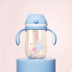 Kids Learning Cup with Straw Anti-fall Leak-Proof Duckbill Bottle
