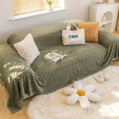 Soft Plush Sofa Slipcovers Anti Scratch Cushion Cover Home Decor