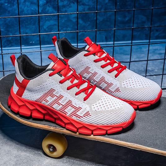 Boys Woven Knit Sneakers for Outdoor Activities