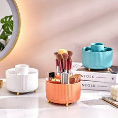 360 Rotating Makeup Brush Holder Organizer