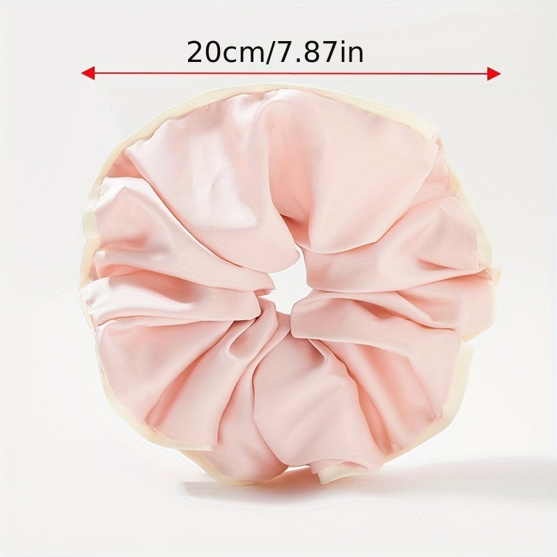 Satin Hair Tie Style Hair Rope Ruffled Ponytail Holder Hair Tie