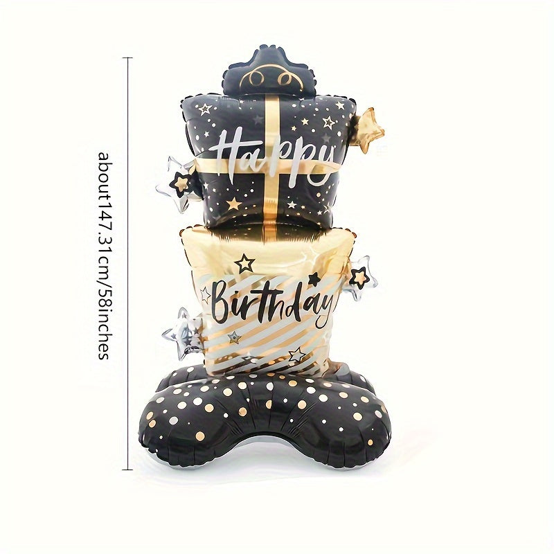 Standing Birthday Cake Balloon Decoration