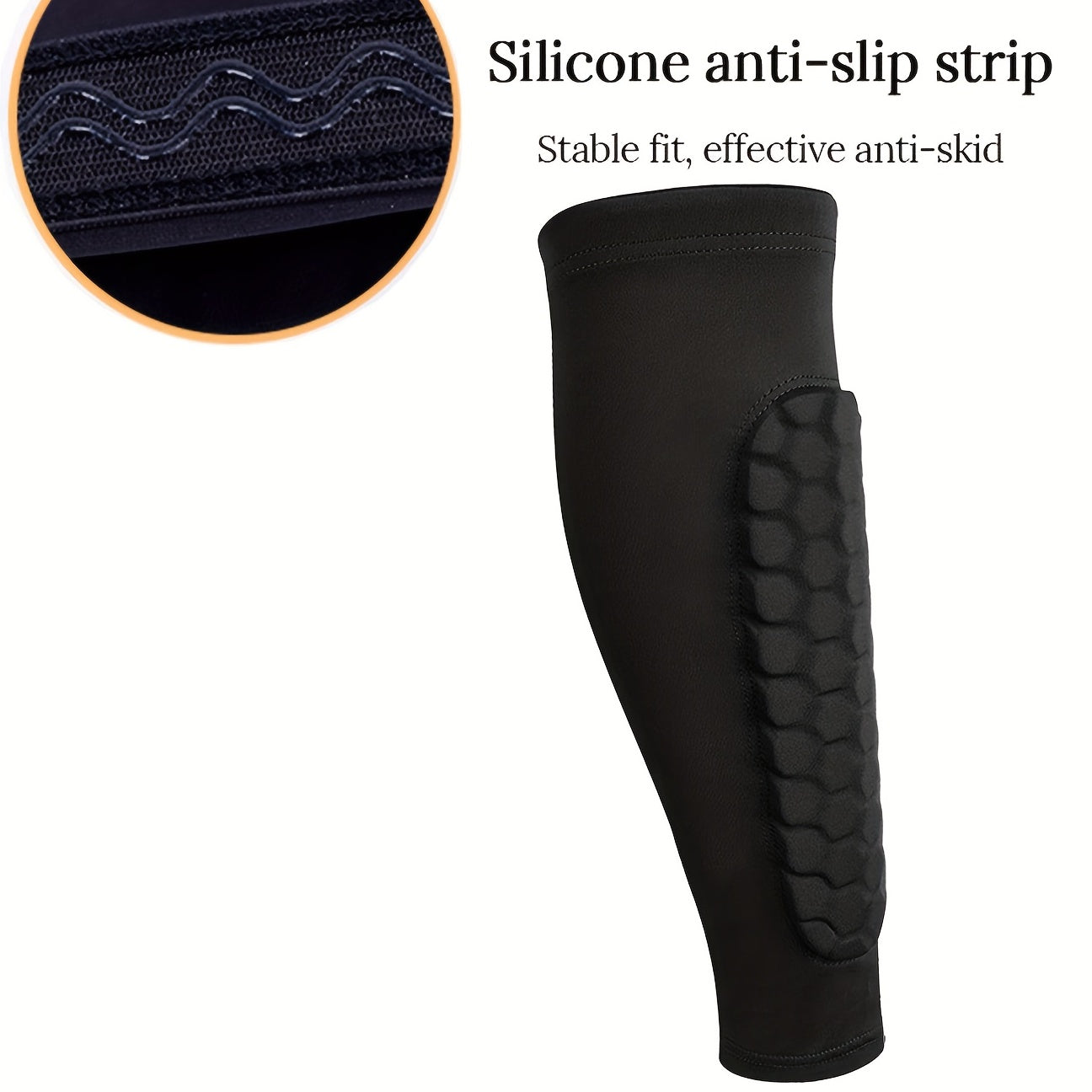 Honeycomb Pad Calf Compression Sleeve for Soccer Anti Collision