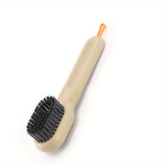 Automatic Liquid Adding Shoe Brush Long Handle Clothes Laundry Cleaning Tool