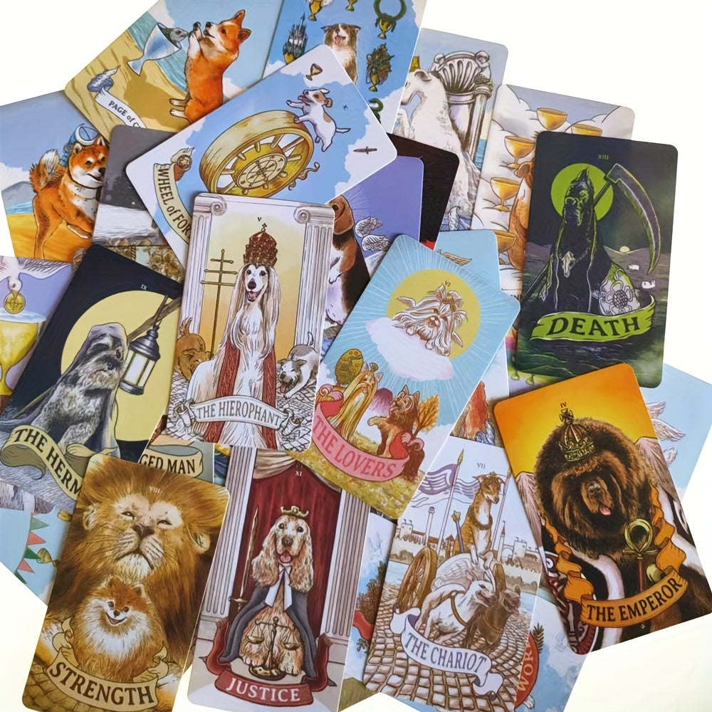 Lovely Dog Tarot Card Exclusive Deck for Beginners & Experts