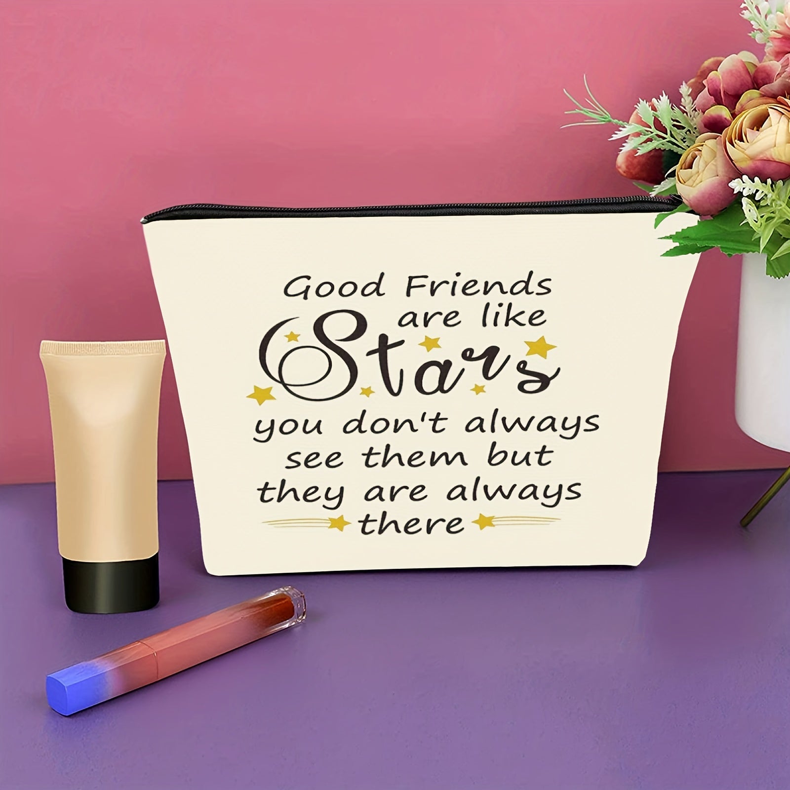 Gift Girl Makeup Bag Fun Long Distance Friendship Birthday Moving Christmas Gift