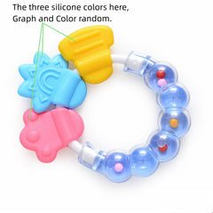 Baby Silicone Teether Rattle - Perfect for Music & Molar Development