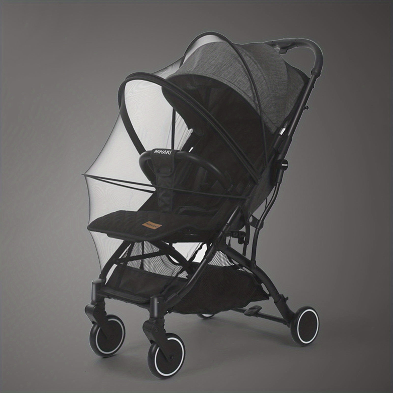 Foldable Mosquito Net for Stroller, Full Cover, Double Zipper