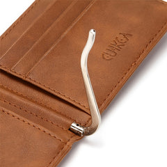 Men's RFID PU Leather Slim Anti-theft Wallet