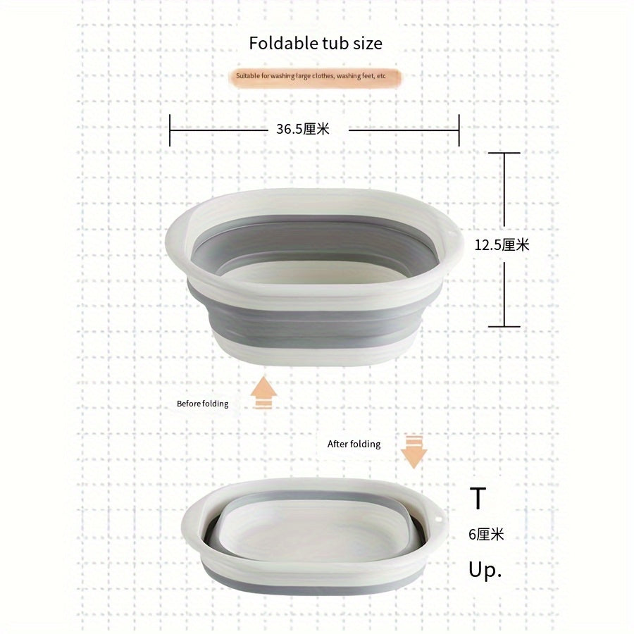 3pcs Collapsible Washbasin Portable Plastic Basin