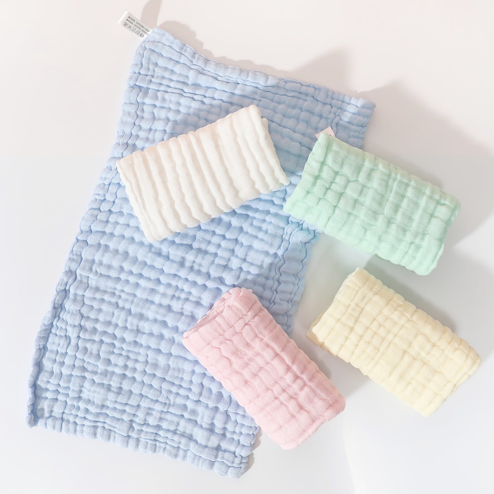 6-Layer Muslin Cotton Baby Towels Soft Face Towel Handkerchief