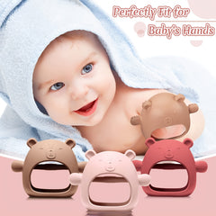 Bear BPA Silicone Mitten Teether For Infants 3 Months