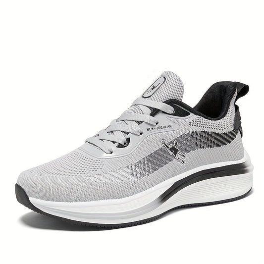 Men's Striped Lace up Running Shoes