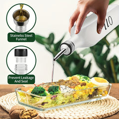 2pcs Olive & Vinegar Dispenser Set 17oz Kitchen Seasoning Dispenser