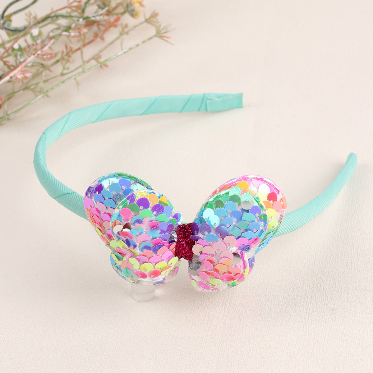 Sequin Butterfly Hairband for Kids
