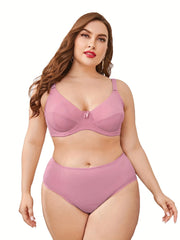  Women's Bow Knot Bra & Panty Lingerie Set