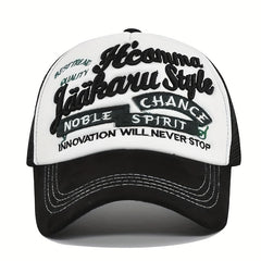 3D Embroidery Alphabet Baseball Cap Mesh Hat