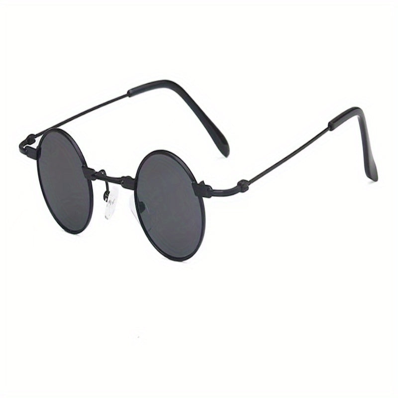 Men's Small Round Frame Sunglasses Hip Hop Style Mixed Glasses