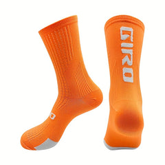 Breathable Mid Calf Sports Socks for Cycling Running - 1 Pair