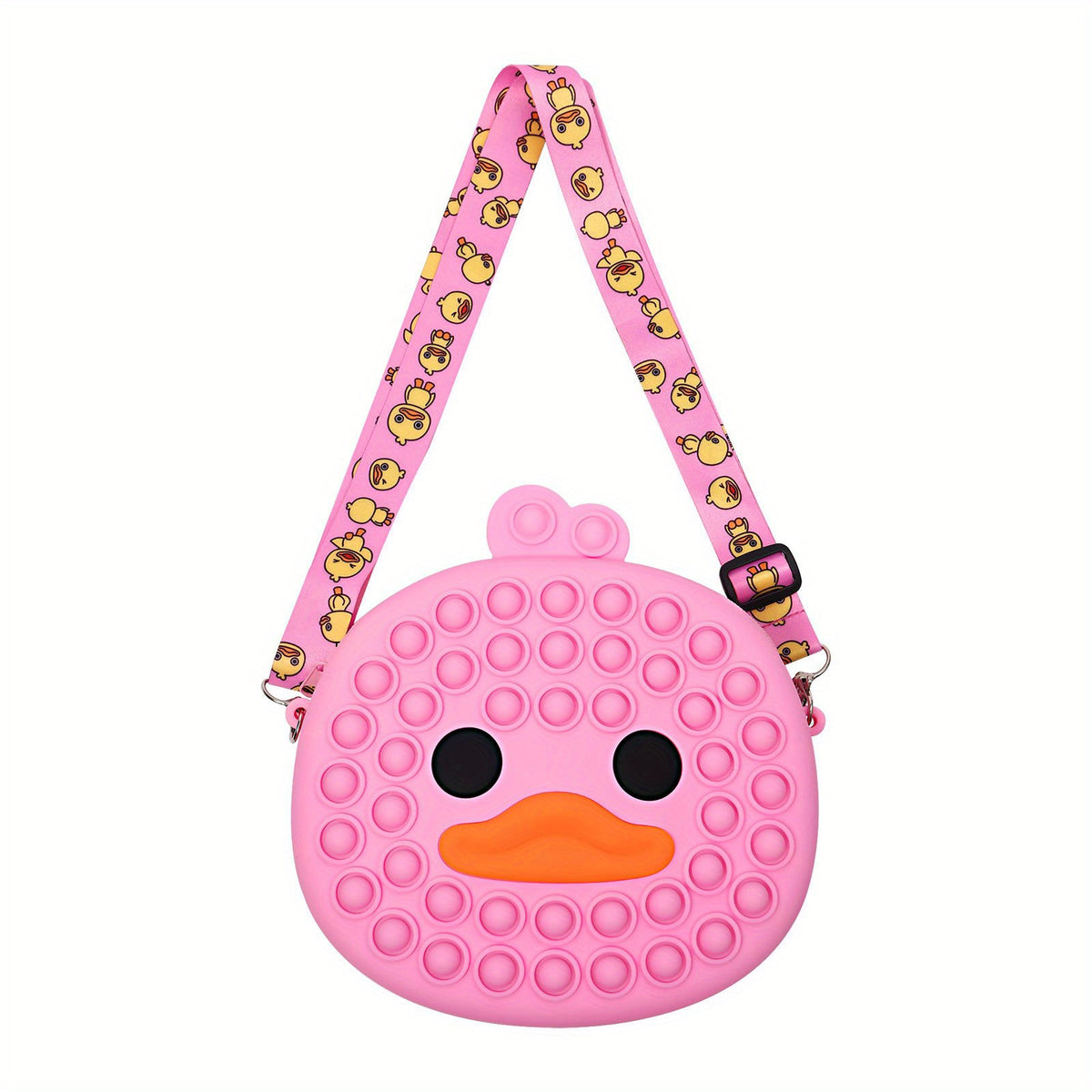 Silicone Crossbody Bag Duck Pop Bubble Purse For Girls