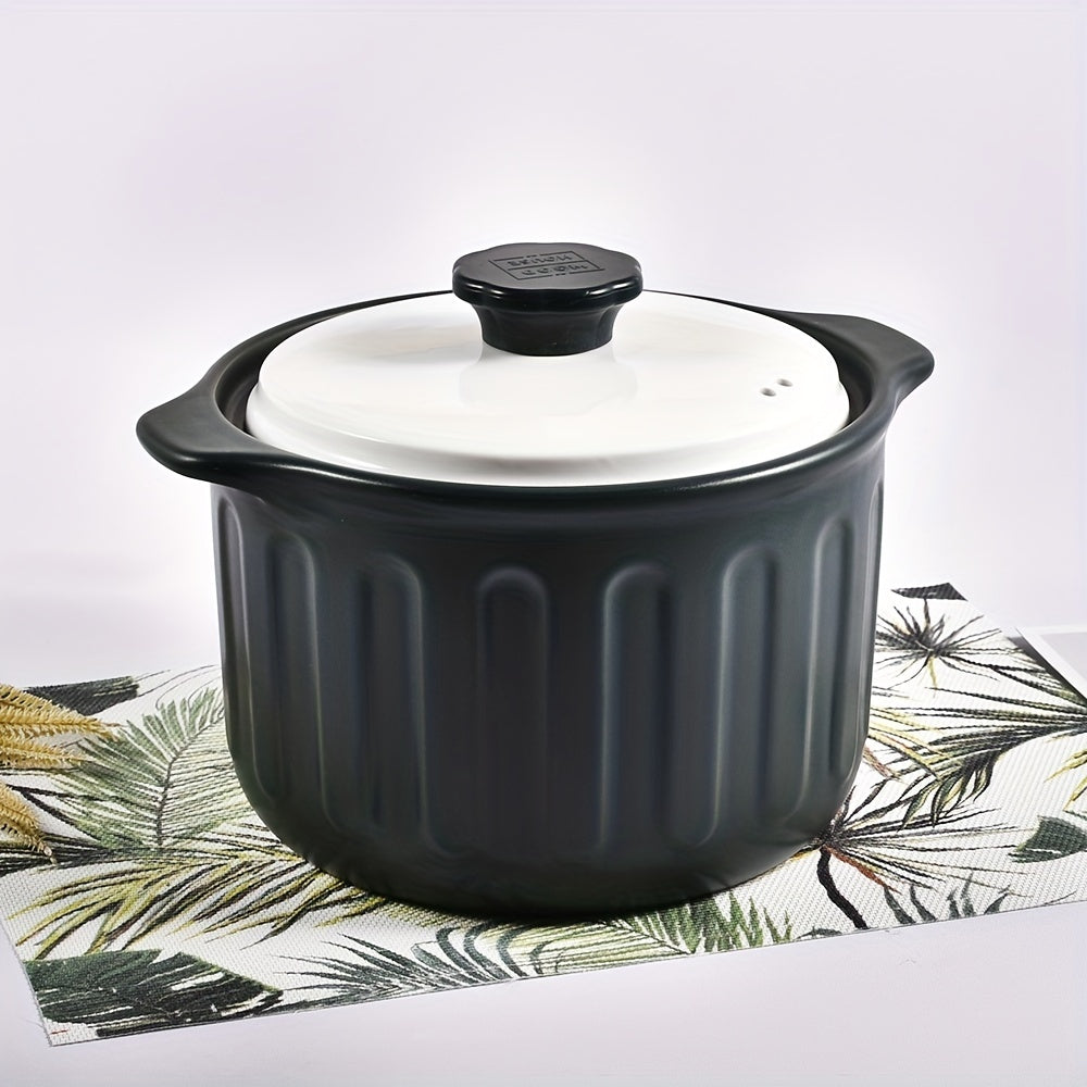 5L Ceramic Casserole Soup Pot Kitchen Cookware