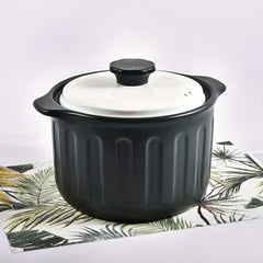 5L Ceramic Casserole Soup Pot Kitchen Cookware