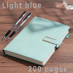 Personalized A5 Faux Leather Notebook with Pens & Bookmark