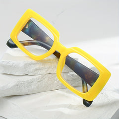 Y2K Clear Lens Glasses For Women Men Gradient Lens Sunglasses Anti UV400