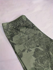 Plus Floral Print High Rise Skinny Trousers