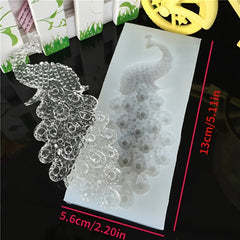 Peacock Resin Silicone Mold Animal DIY Jewelry Crafts Epoxy Resin