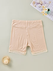  Panty Women's Plus Contrast Lace Trim Elastic Safety Pants