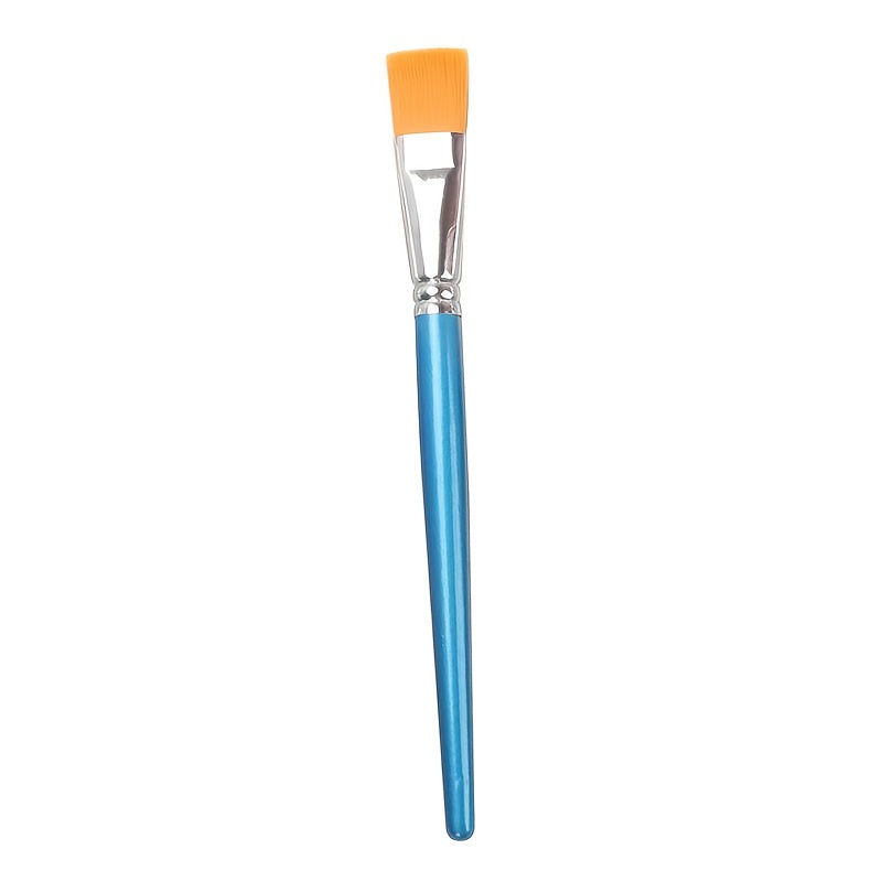 Nylon Brushes for Acrylic Painting Wooden Handle Smooth Application
