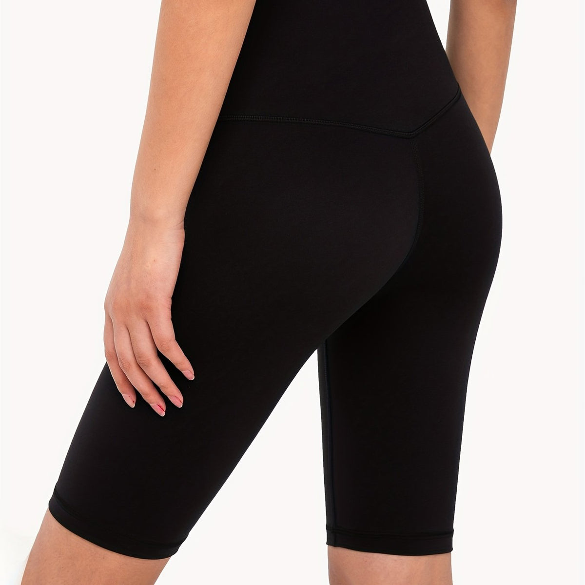 Breathable Yoga Seamless Shorts High Waist Tummy Control Running Shorts