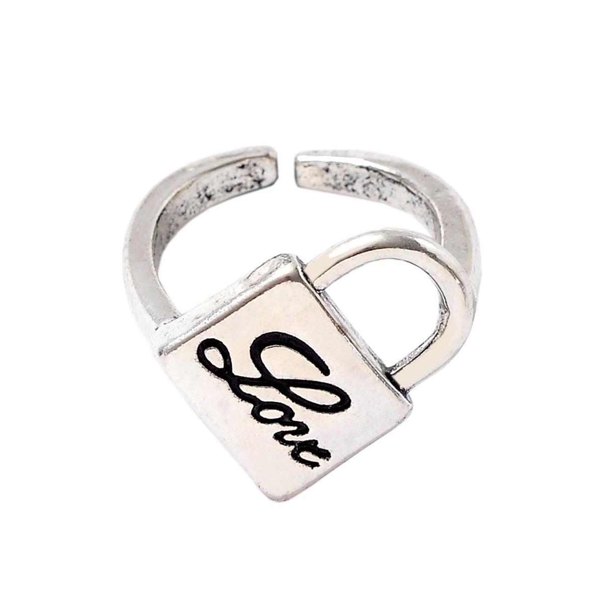 Vintage Style Men's Lock Shaped Ring