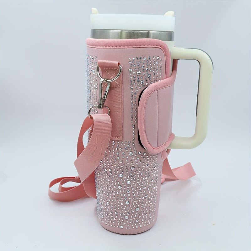 40oz Cup Sleeve w/ Adjustable Shoulder Strap for Outdoor Sports