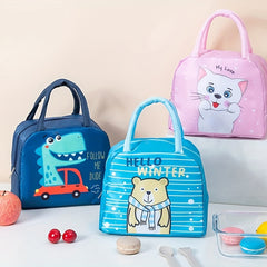 Cartoon Bento Bag Portable Lunch Bag Thermal Insulation Lunch Box Bag