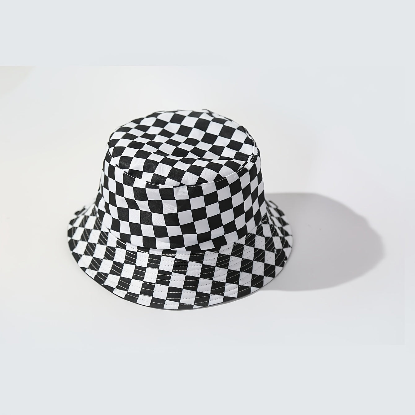 UPF50 Sunshade Bucket Hat With Panda Pattern Double sided Sun Hat