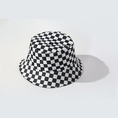 UPF50 Sunshade Bucket Hat With Panda Pattern Double sided Sun Hat