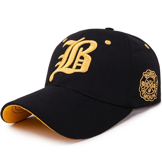 Embroidered Alphabet Peaked Cap - Summer Stylish