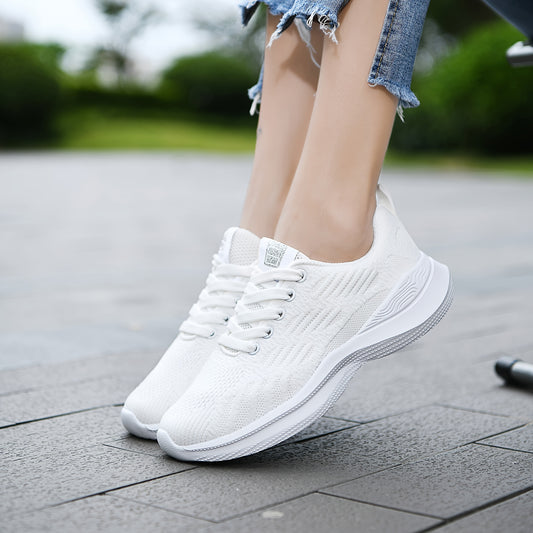 Women's Ultralight Mesh Running Shoes Lace-up Comfort Outdoor Walking Shoes