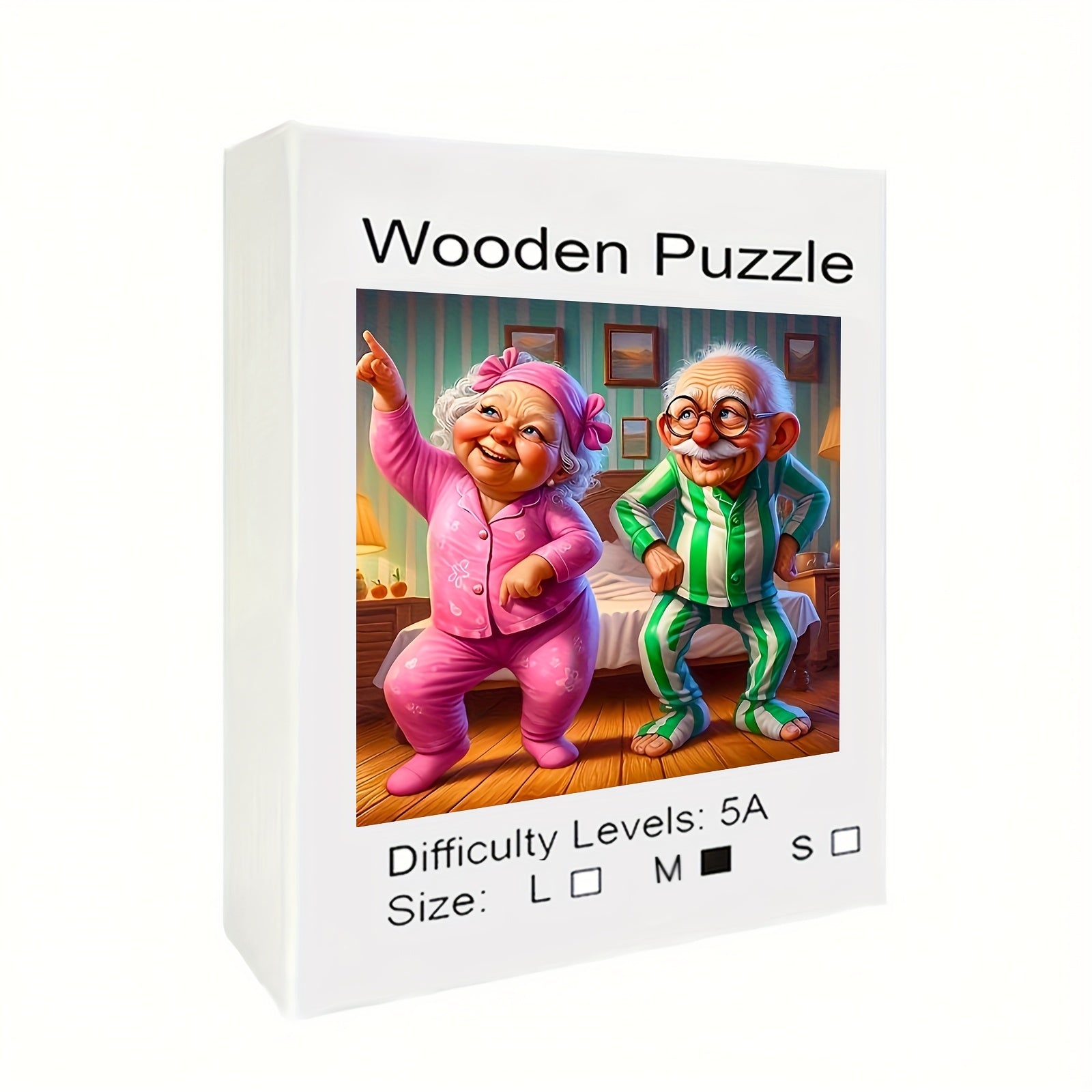Charming Dancing Couple Wooden Jigsaw Puzzle